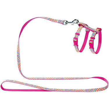 Hunter Seventies Cat Harness & Leash - Pink